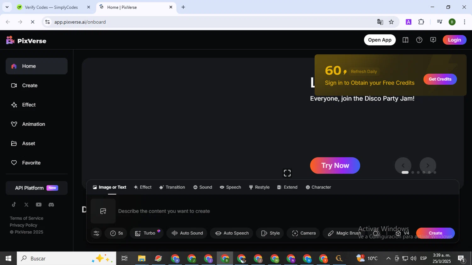 PixVerse promo code screenshot showing code LOVE applied at PixVerse checkout page. Uploaded by SimplyCodes community member SaleVirtuoso5993 on Mar 25, 2025