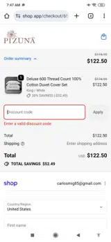 united40 coupon verification screenshot
