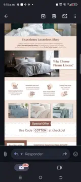 Cotton coupon verification screenshot