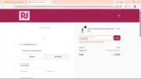 PJ Wine coupon verification screenshot