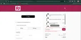 PJ Wine coupon verification screenshot