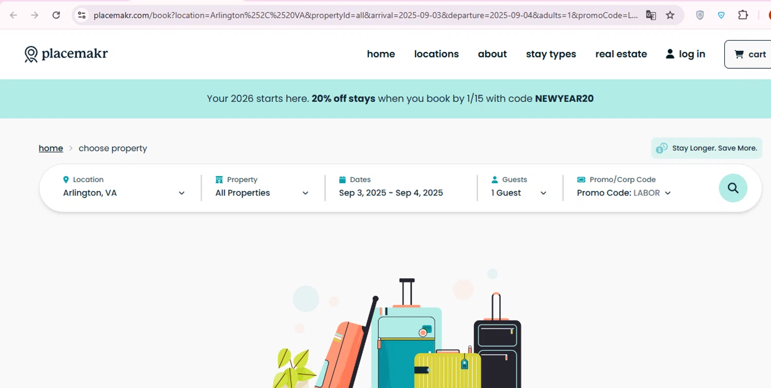Placemakr promo code screenshot showing code LABOR applied at Placemakr checkout page. Uploaded by SimplyCodes community member carol_lameda on Dec 27, 2025