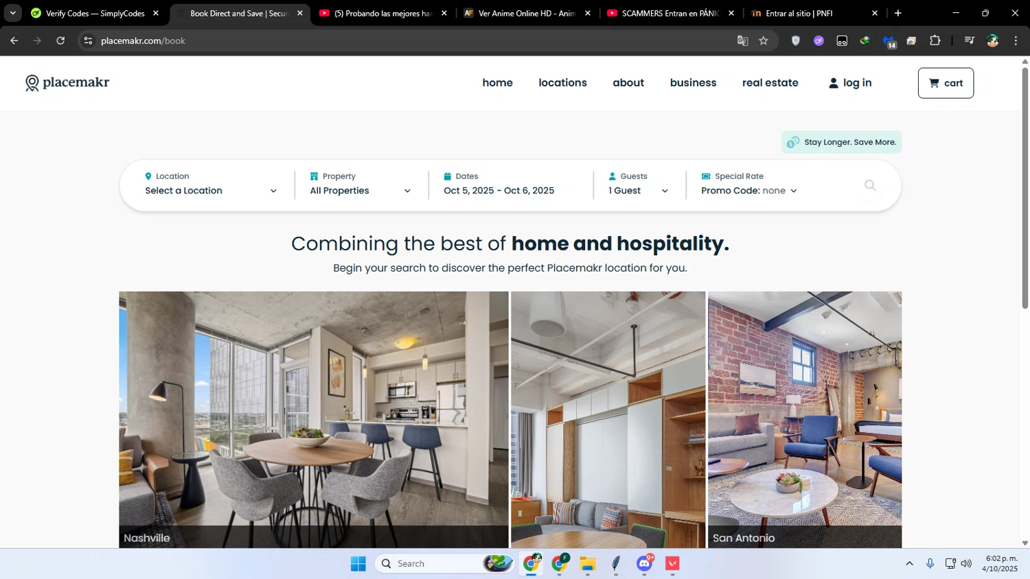 Placemakr promo code screenshot showing code none applied at Placemakr checkout page. Uploaded by SimplyCodes community member franalepe on Oct 4, 2025