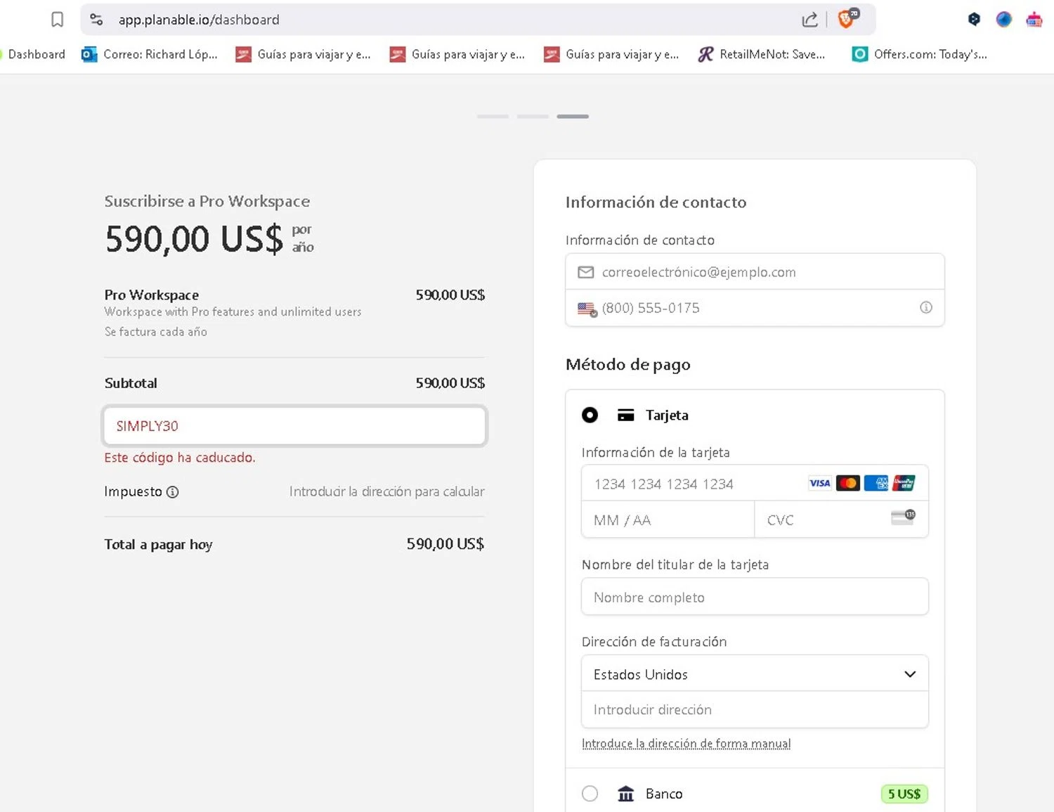 Planable promo code screenshot showing code simply30 applied at Planable checkout page. Uploaded by SimplyCodes community member SansaStark on Dec 30, 2024
