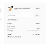 FIRSTORDER coupon verification screenshot