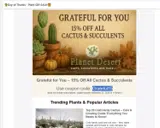 Grateful15 coupon verification screenshot