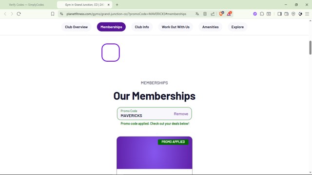 Planet Fitness checkout page showing Planet Fitness promo code box | Screenshot taken by SimplyCodes community member on Aug 27, 2025