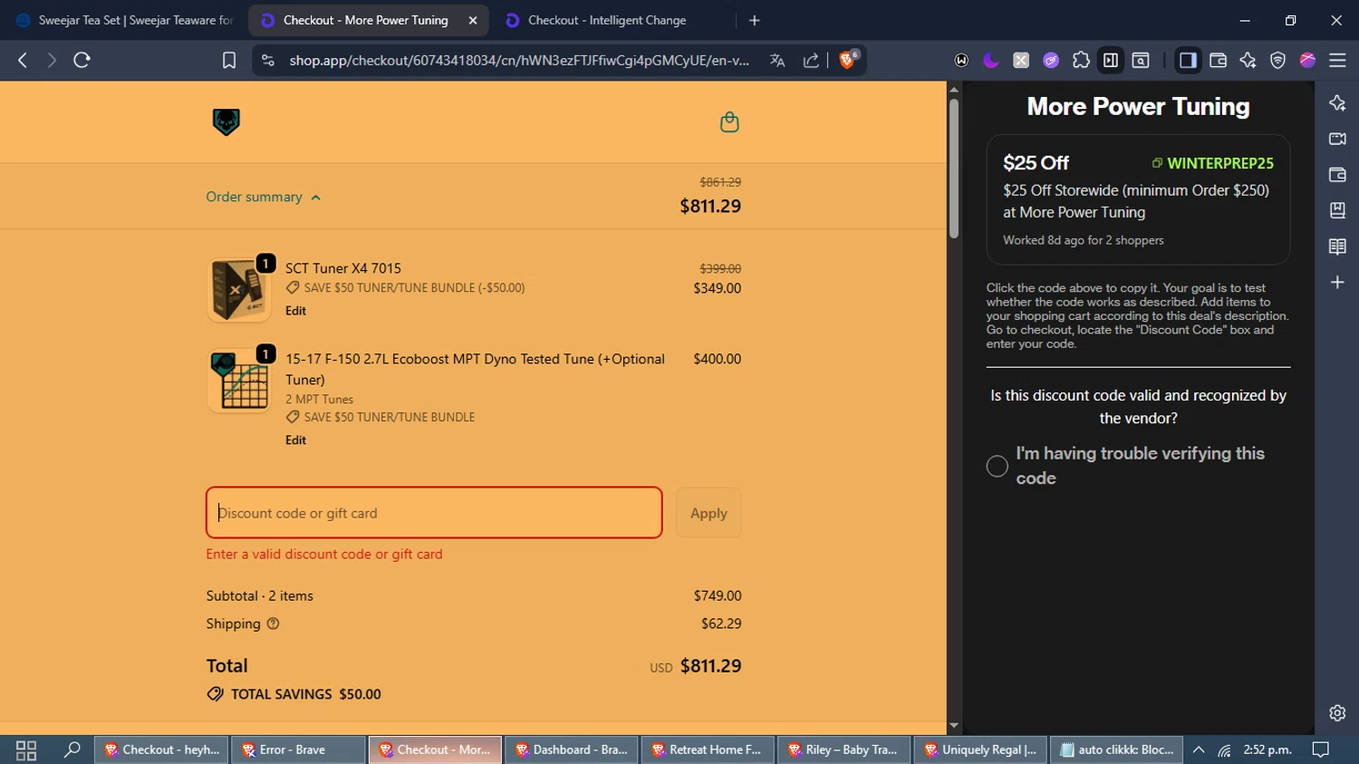 Planet SxS discount code screenshot showing code WELCOME applied at Planet SxS checkout page. Uploaded by SimplyCodes community member CodeDefender2722 on Oct 2, 2025