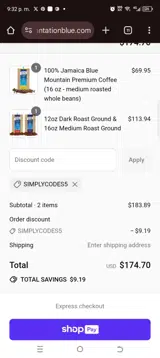 SIMPLYCODES5 coupon verification screenshot