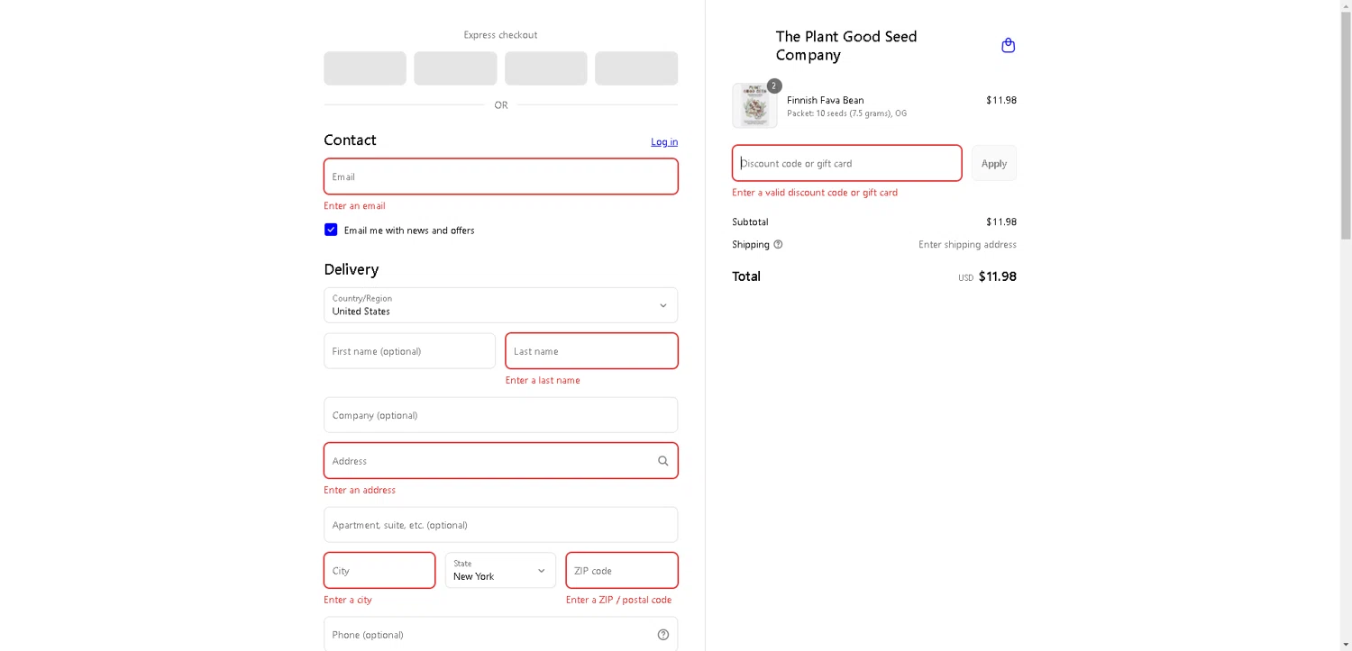 Plant Good Seed promo code screenshot showing code laborday2025 applied at Plant Good Seed checkout page. Uploaded by SimplyCodes community member VoucherHero1009 on Aug 31, 2025