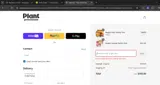 Plant Provisions coupon verification screenshot