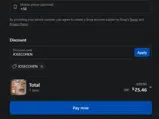 JOSECOHEN coupon verification screenshot