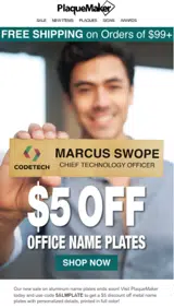 5ALMPLATE coupon verification screenshot