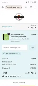 FUN20H6BGJVBB coupon verification screenshot