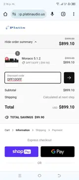 DPF10OFF coupon verification screenshot
