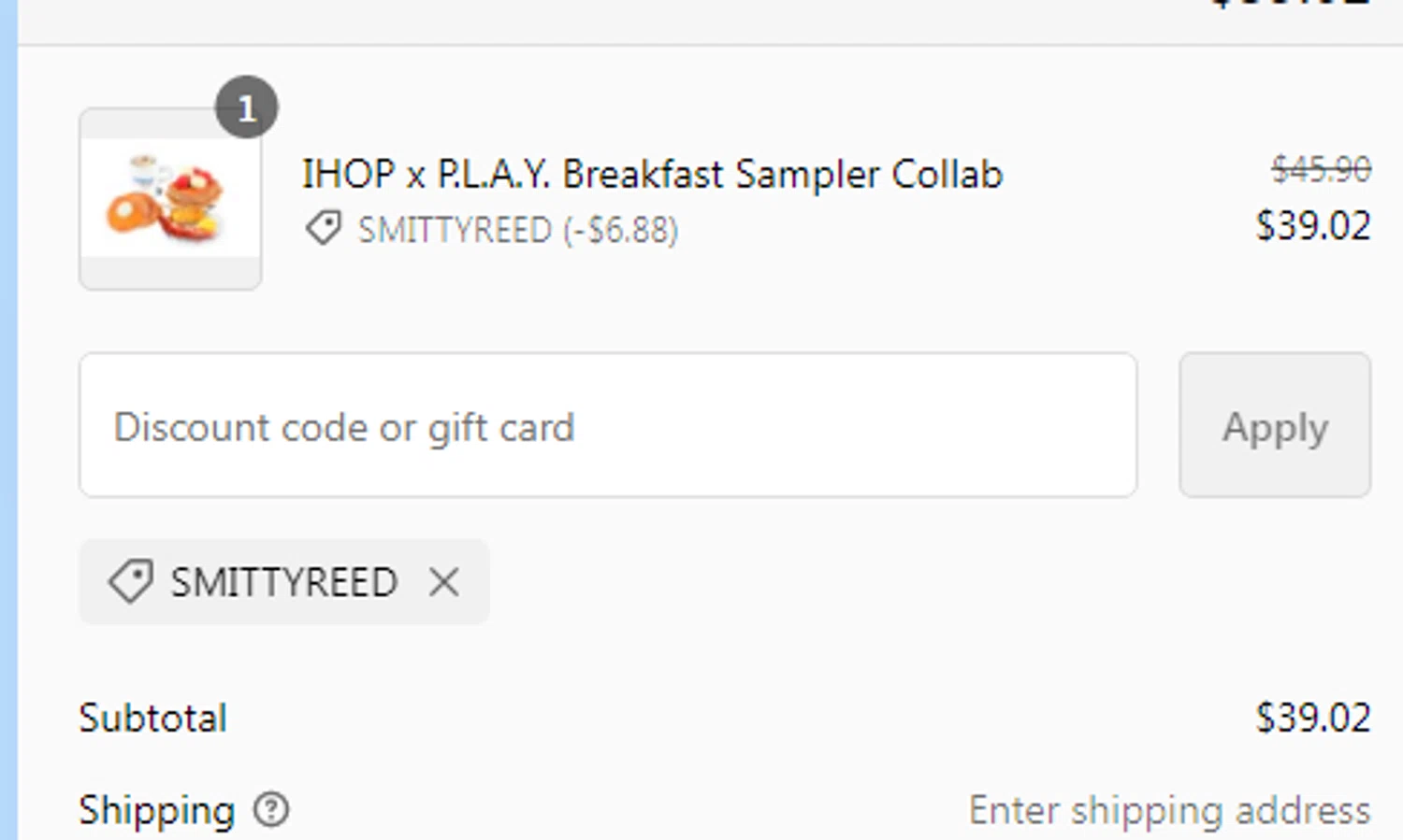 where to use PetPLAY promo code box