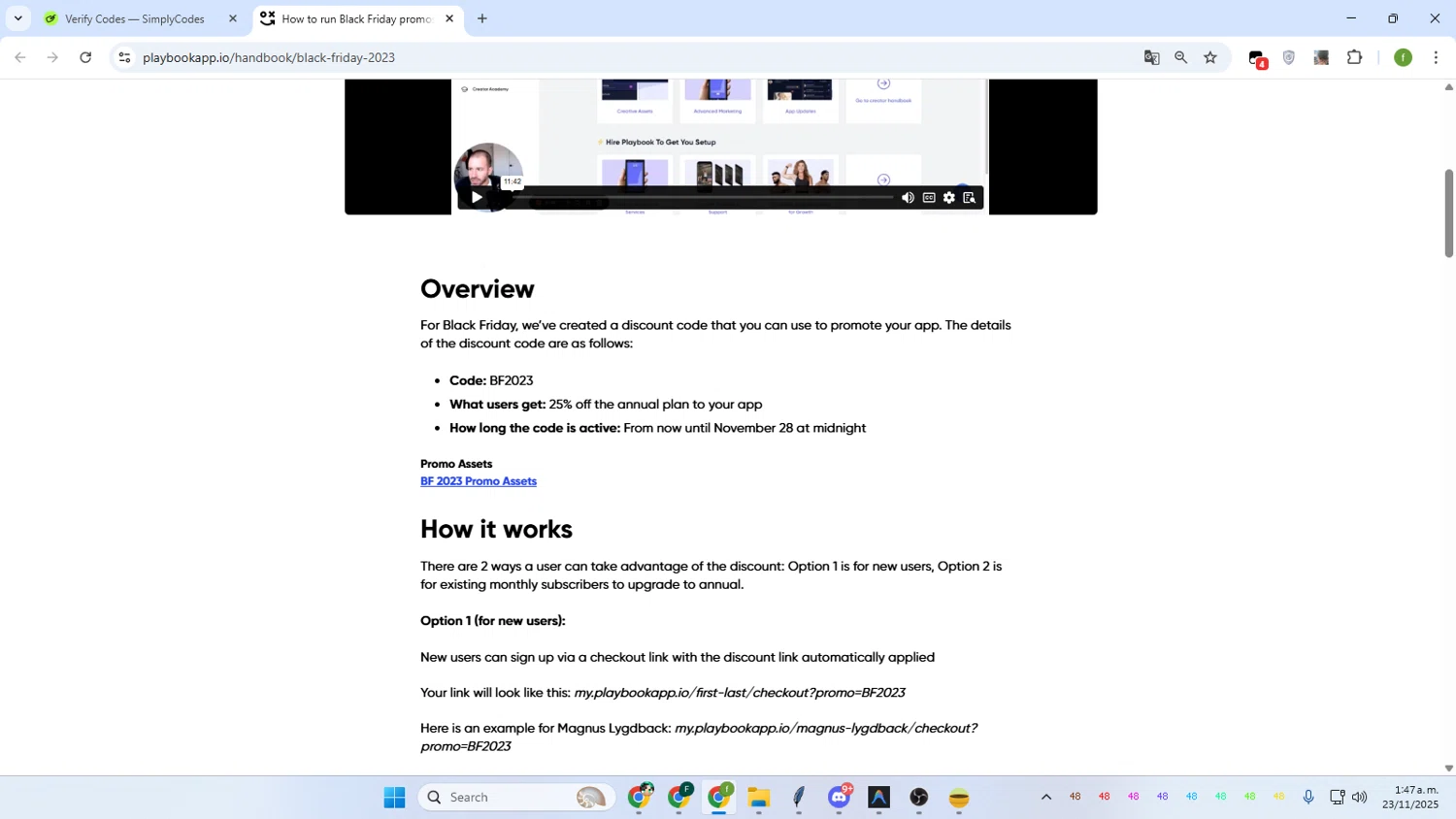 Playbook checkout page showing Playbook coupon code box | Screenshot taken by SimplyCodes community member on Nov 23, 2025