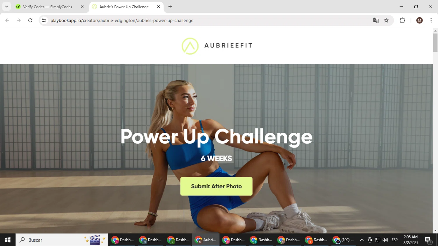 Playbook coupon code screenshot showing code POWERUP20 applied at Playbook checkout page. Uploaded by SimplyCodes community member KTMCRF on Mar 2, 2025