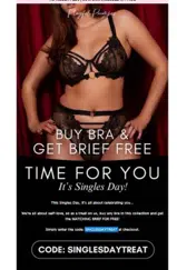 SINGLESDAYTREAT coupon verification screenshot