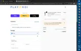 Play It Koi coupon verification screenshot