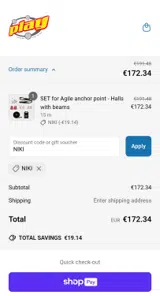 NIKI coupon verification screenshot