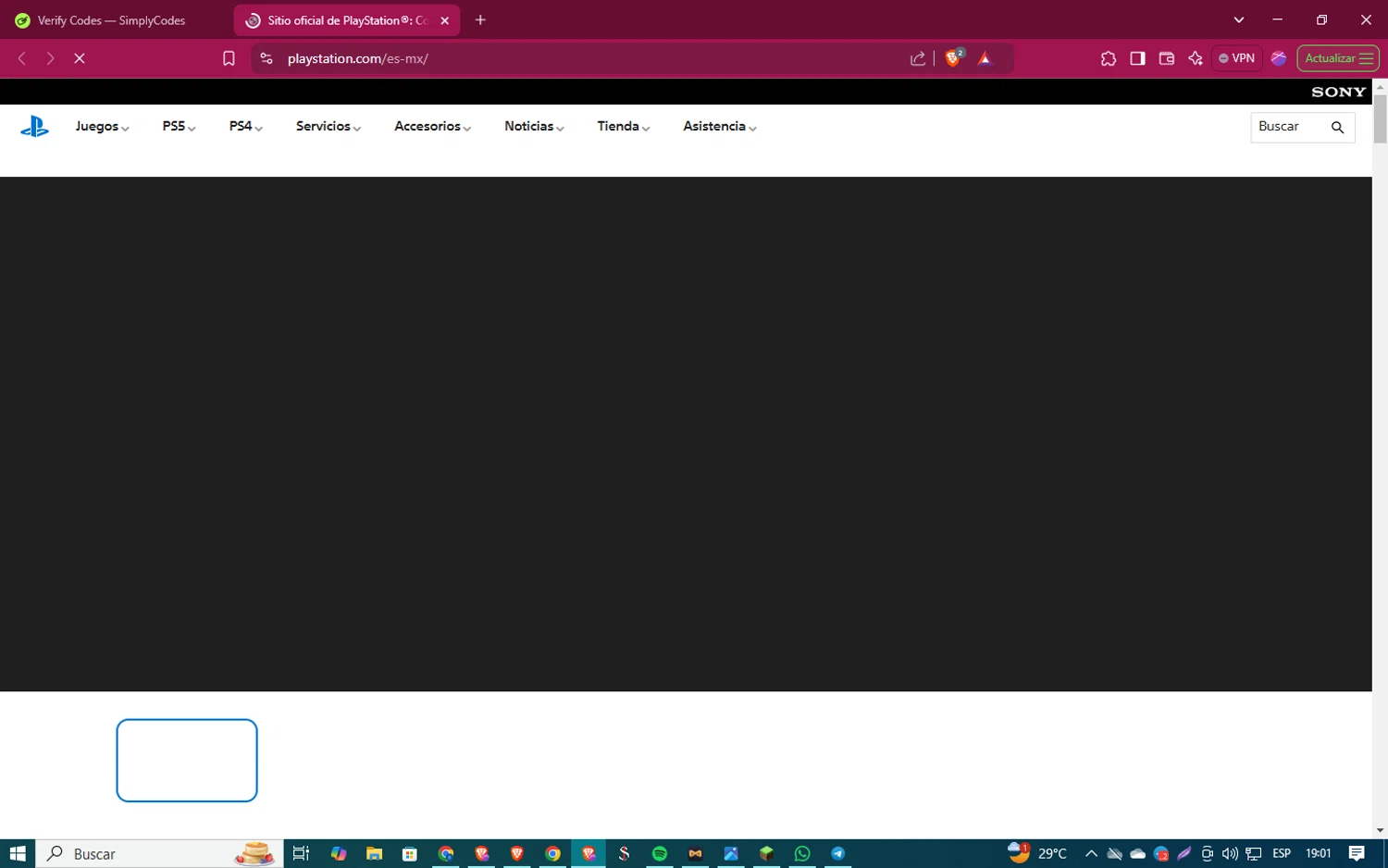 Playstation discount code screenshot showing code DAYSOFPLAY20 applied at Playstation checkout page. Uploaded by SimplyCodes community member ShinazugawaSanemi on Jan 25, 2025