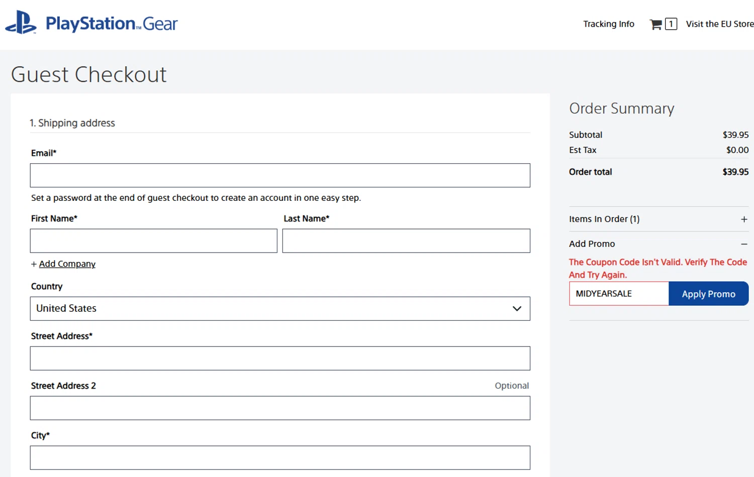 Playstation discount code screenshot showing code MIDYEARSALE applied at Playstation checkout page. Uploaded by SimplyCodes community member Espaguetticonpollo on Aug 20, 2025