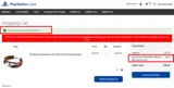 Playstation coupon verification screenshot