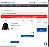 Playstation coupon verification screenshot