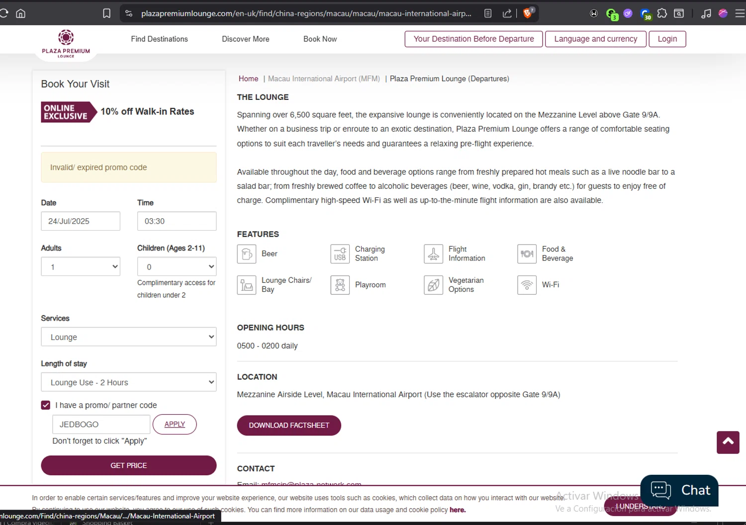 Plaza Premium Lounge promo code screenshot showing code JEDBOGO applied at Plaza Premium Lounge checkout page. Uploaded by SimplyCodes community member Jmhernand1 on Jul 19, 2025