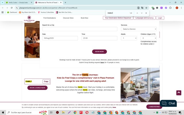 Plaza Premium Lounge checkout page showing Plaza Premium Lounge promo code box | Screenshot taken by SimplyCodes community member on Aug 16, 2025