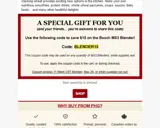BLENDER15 coupon verification screenshot