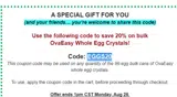EGGS20 coupon verification screenshot