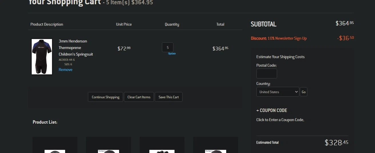 Pleasure Sports checkout page showing Pleasure Sports coupon code box | Screenshot taken by SimplyCodes community member on Apr 19, 2022