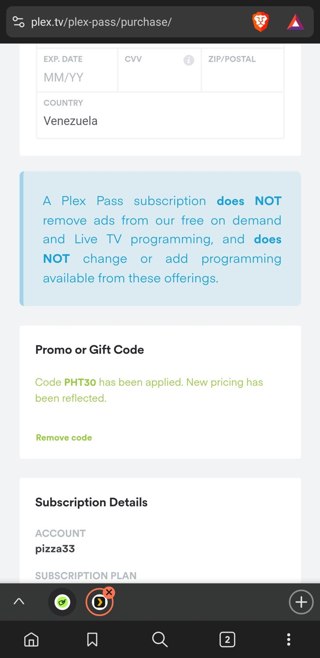 Plex Promo Codes (2 Verified) - w/Code Mar 2025