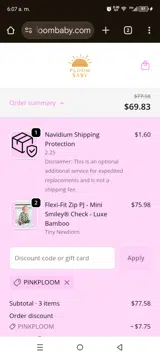 PINKPLOOM coupon verification screenshot