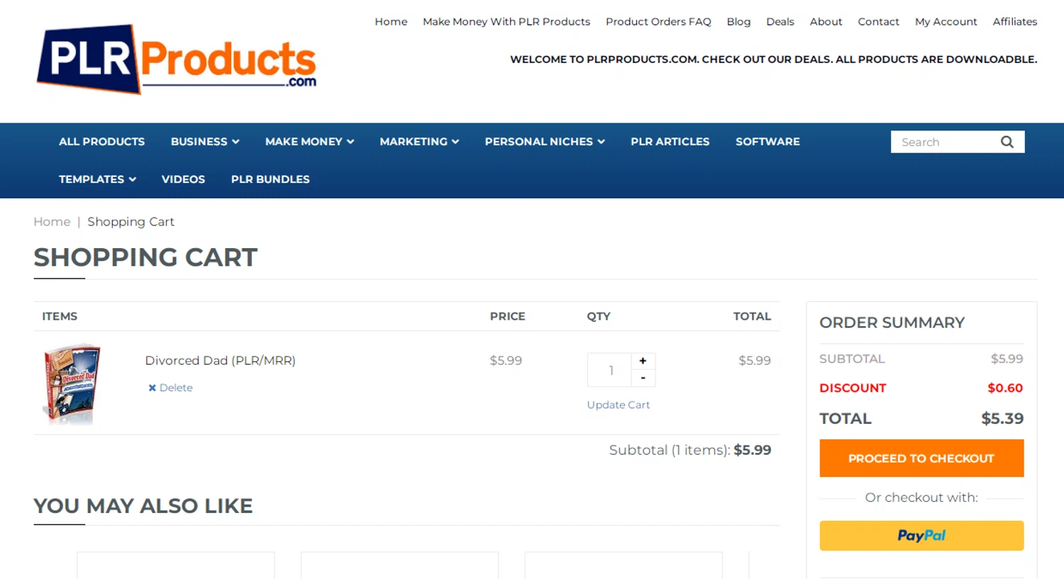 PLR Products promo code screenshot showing code PLR77 applied at PLR Products checkout page. Uploaded by SimplyCodes community member Gonzalez010203 on Jun 22, 2025