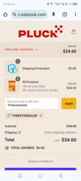 Theketodealer coupon verification screenshot