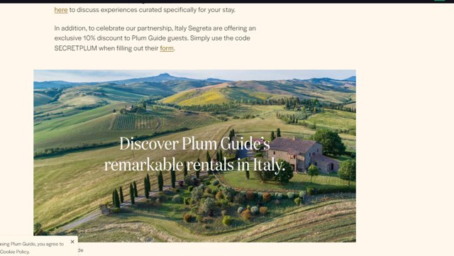 Plum Guide checkout page showing Plum Guide promo code box | Screenshot taken by SimplyCodes community member on Jan 29, 2024