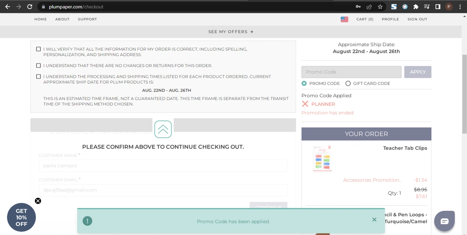 Plum Paper Promo Codes 10 Off September 2024