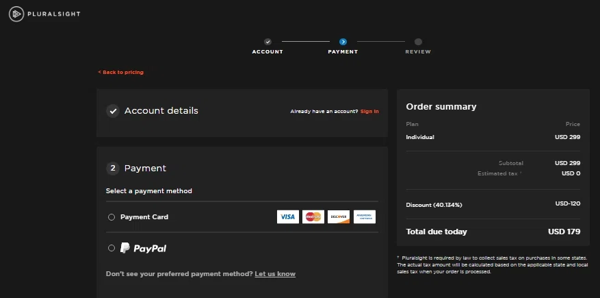 where to use Pluralsight promo code box