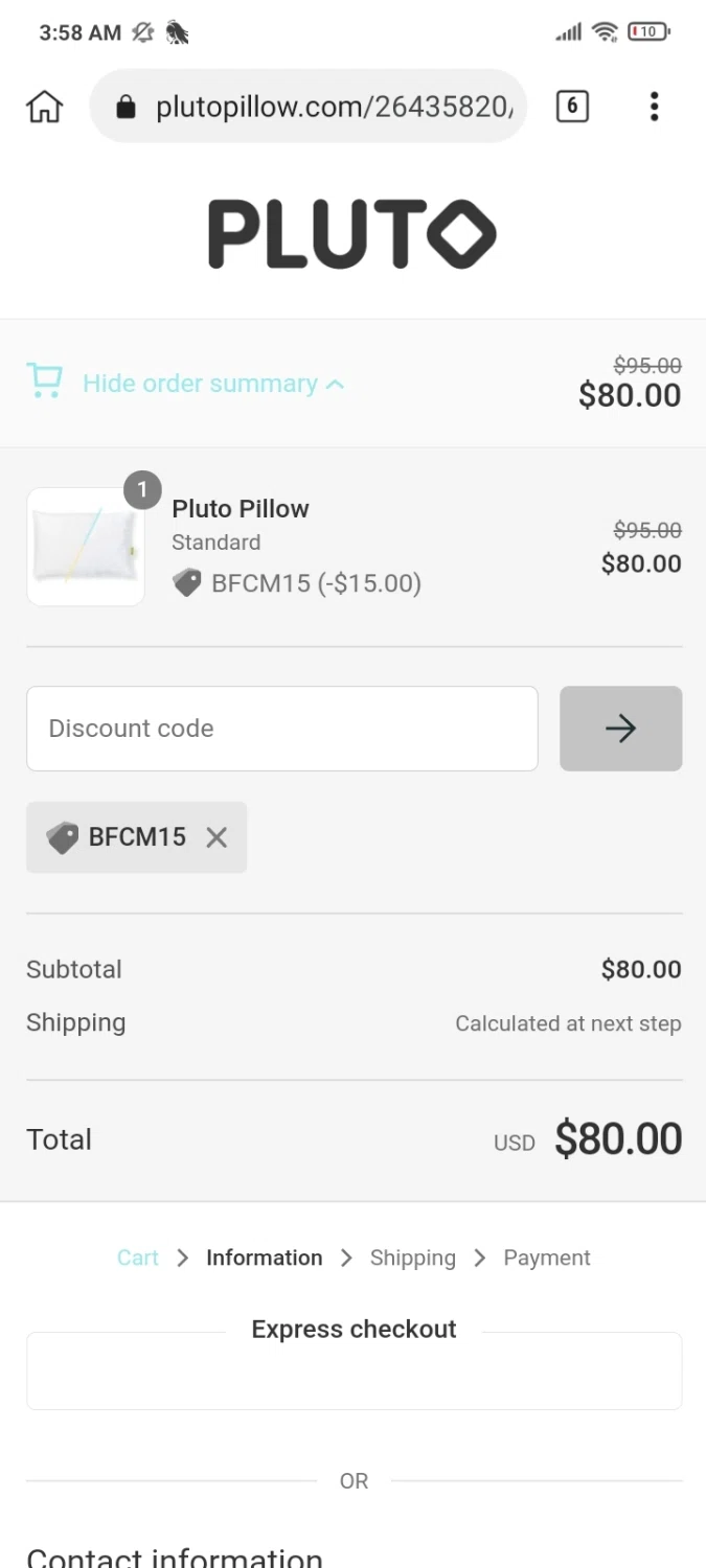 Pluto Pillow Discount Codes 10 Off September 2024