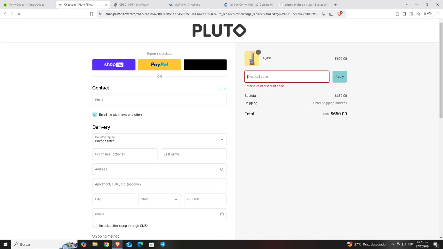 Pluto Pillow Discount Codes 20 Off January 2025