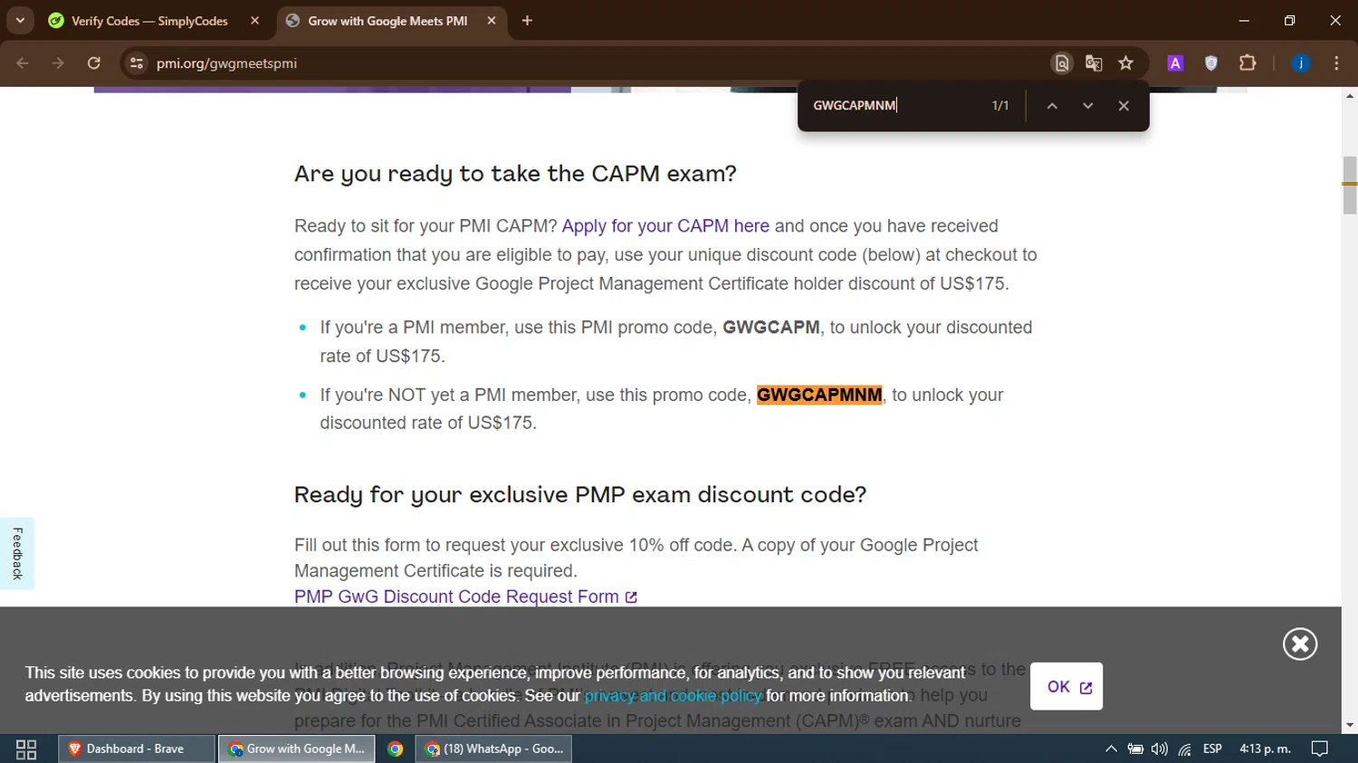 PMI Promo Codes 10 Off September 2024