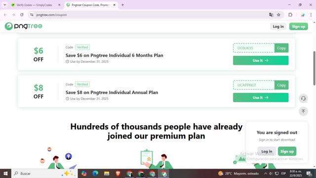 Pngtree checkout page showing Pngtree promo code box | Screenshot taken by SimplyCodes community member on Aug 22, 2025