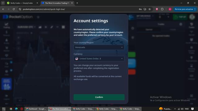 Pocket Option checkout page showing Pocket Option promo code box | Screenshot taken by SimplyCodes community member on Aug 29, 2025
