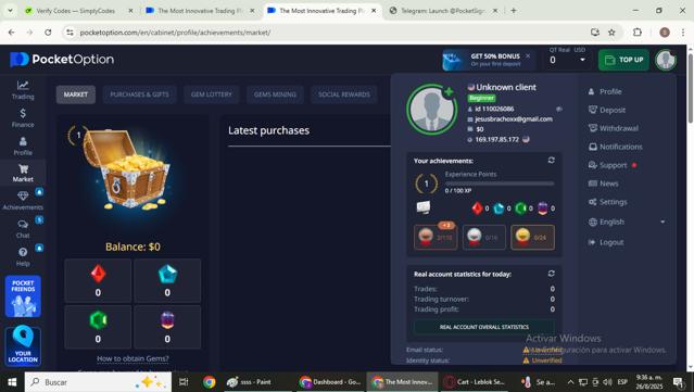 Pocket Option checkout page showing Pocket Option promo code box | Screenshot taken by SimplyCodes community member on Aug 26, 2025