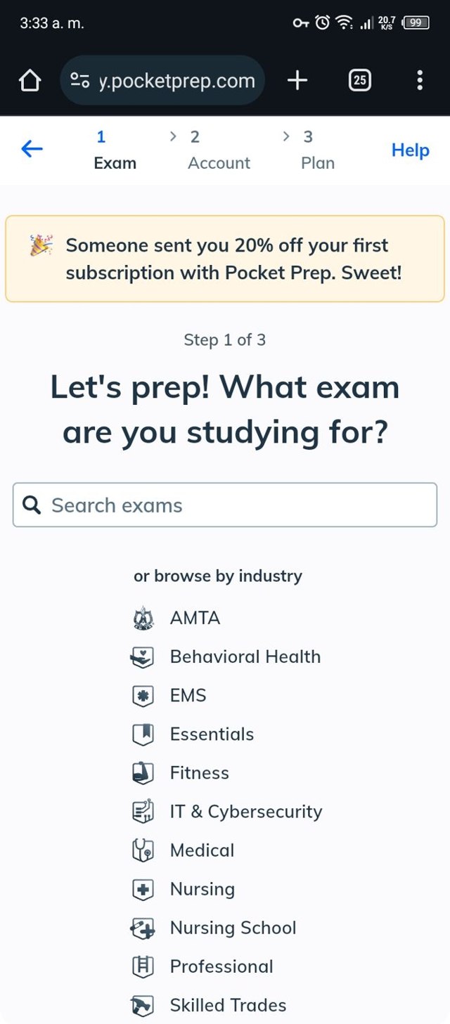 Pocket Prep checkout page showing Pocket Prep discount code box | Screenshot taken by SimplyCodes community member on Dec 12, 2023