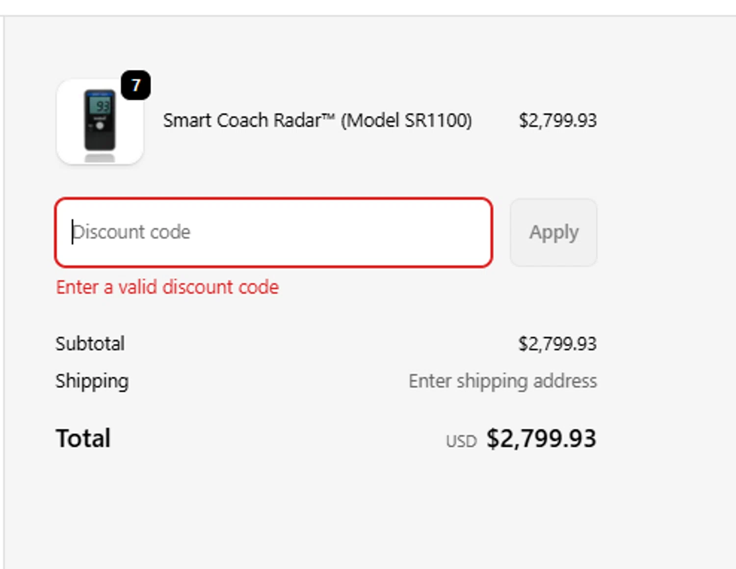 Pocket Radar discount code screenshot showing code robby applied at Pocket Radar checkout page. Uploaded by SimplyCodes community member shooou on Oct 18, 2025