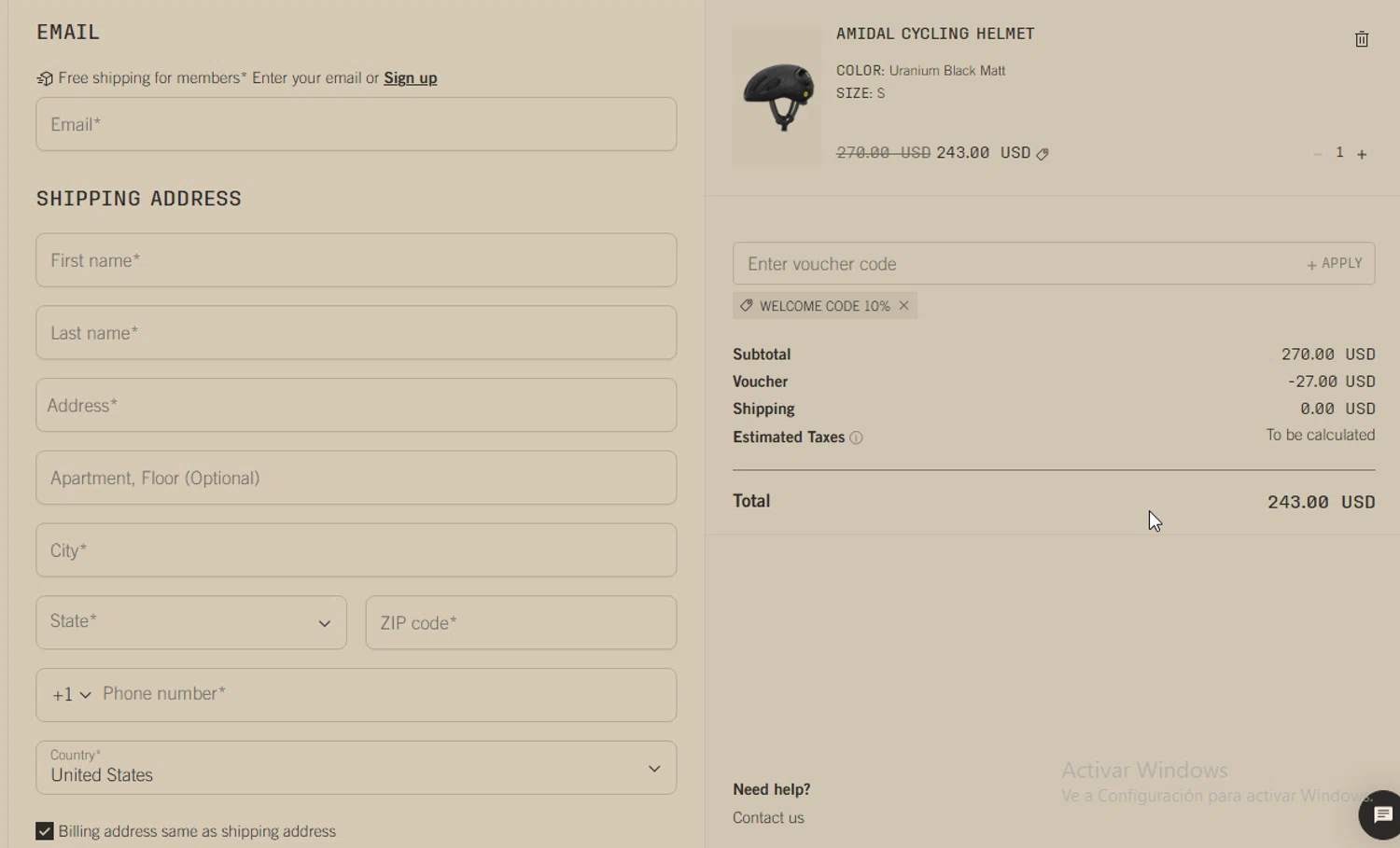 Verification screenshot for 10% Off Select Items at POC Sports - 11d ago